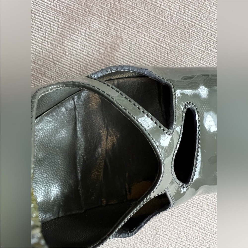 Rare! Vintage Miu Miu Prada Vernice Heels - color Gendarme (grey) - size 37 - Picture 9 of 9